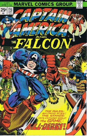 Marvel Captain America and The Falcon ("Kill-Derby" -- Vol. 1 No. 196, April 1976)