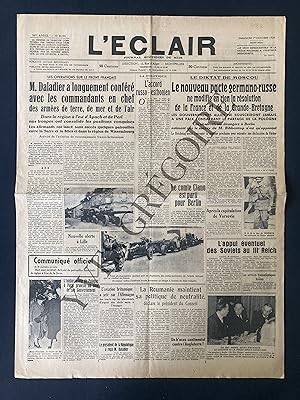 L'ECLAIR-N°22591-DIMANCHE 1 OCTOBRE 1939