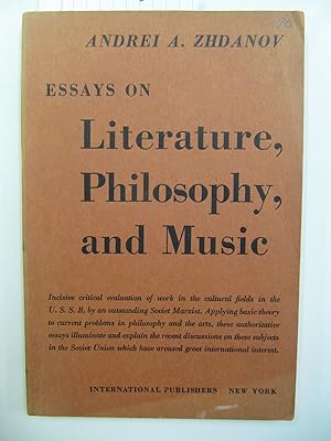 Essays on Literature, Philosophy, and Music