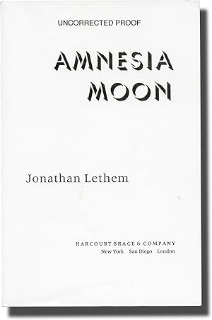 Amnesia Moon (Uncorrected Proof, signed)