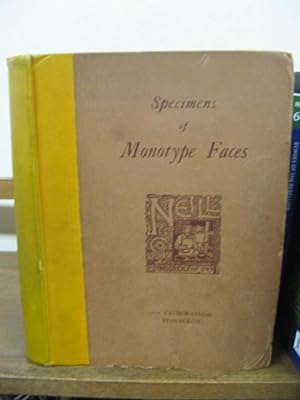 Specimens of Monotype Faces