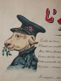 French Manuscript Collection of Song Lyrics and Watercolored Illustrations and Vignettes