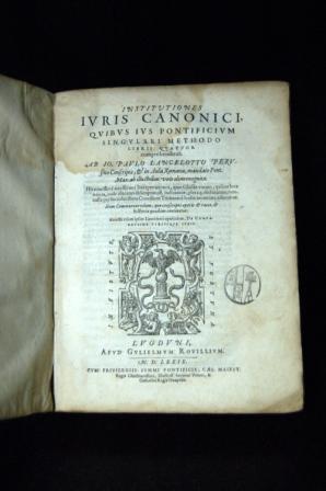 Institutiones Iuris Canonici. Quibus Ius Methodo, Libris Quatuor Comprehnditur.concilium Tridenti...