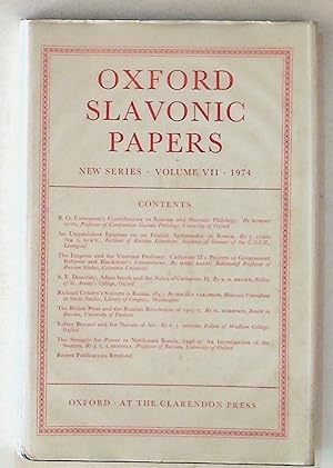 Oxford Slavonic Papers: New Series, Volume VII