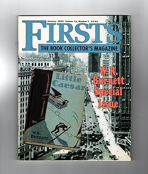 Firsts - The Book Collectors Magazine. January, 2002. W.R.Burnett Special Issue