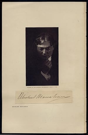 Cut Signature beneath a Portrait