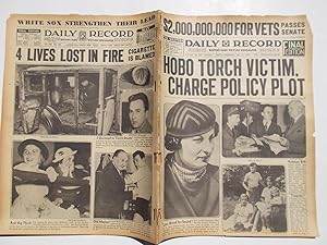 Daily Record (Wednesday, May 8, 1935): Boston's Home Picture Newspaper (Cover Headline: HOBO TORC...