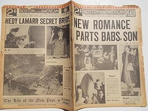 Boston Evening American (Saturday, March 4, 1939) Newspaper (Cover Headline: NEW ROMANCE PARTS BA...