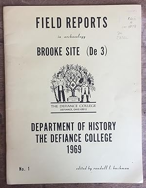 Field Reports In Archaeology, #1; Brooke Site (de 3)