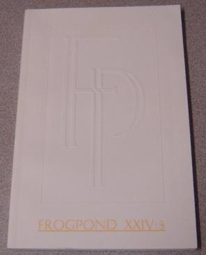 Frogpond, Volume XXIV: 3, 2001