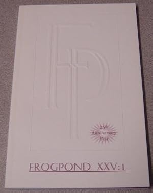 Frogpond, Volume XXV: 1, 2002