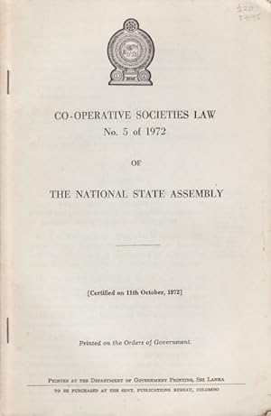 Co-Operative Societies Law No. 5 of 1972 of The National State Assembly.