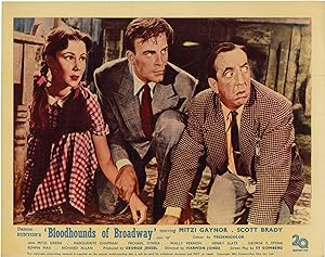 Bloodhounds of Broadway (Four UK front-of-house card from the 1952 film)