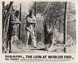 The Lion at World's End [Christian the Lion] (Two British front-of-house cards from the 1971 docu...