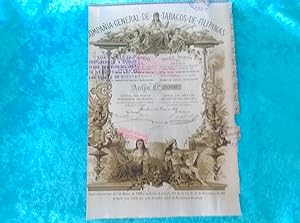 ACCION COMPAÑIA DE TABACOS DE FILIPINAS 1882