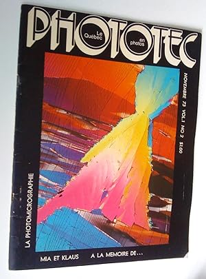 Phototec, le Québec en photos, vol. no 6, novembre 73