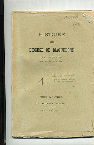 HISTOIRE DU DIOCÈSE DE MAGUELONE