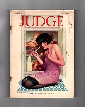 Judge Magazine - November 24, 1923 / The World's Wittiest Weekly. Enoch Bolles Cover; Ralph Barto...
