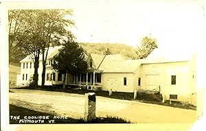 The Coolidge Home, Plymouth, VT Real-Photo Postcard