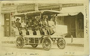 Early Electric Car, Carstarphen Electric Company, Real-Photo Postcard