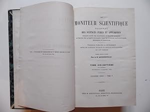 Le Moniteur Scientifique, Tome 17e De La Collection Formant L'année 1875