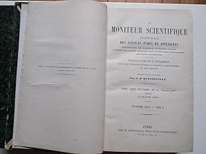 Le Moniteur Scientifique, Tome 22e De La Collection Formant L'année 1880