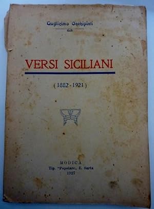 VERSI SICILIANI (1882 - 1921)