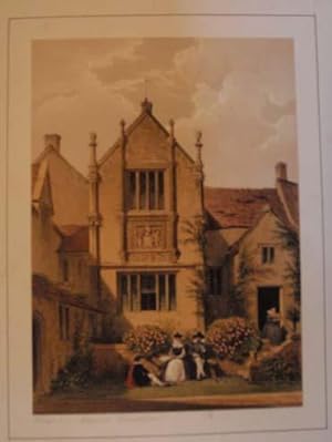 A Fine Original Hand Coloured Lithograph Illustration of Binghams Melcombe in Dorsetshire from Th...