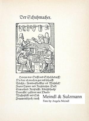 Faksimiledruck aus Jost Amman "Stände und Handwerker" aus dem Jahr 1896 (nach der Originalausgabe...