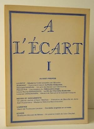 Revue A L' ECART n°1. Ier trimestre 1980.