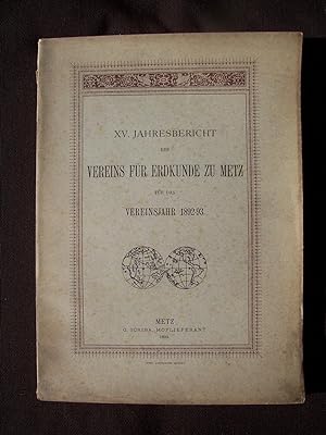 Jahresbericht des vereins für erdkunde zu Metz 1892-1893 - T.15