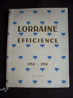 Lorraine efficience - Synthèse des grandes activités Lorraines 1952