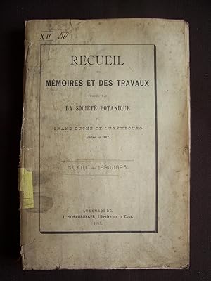 Recueil des mémoires et des travaux - N° XIII 1890-1896