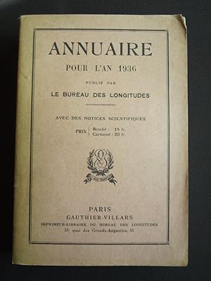Annuaire pour l'an 1936