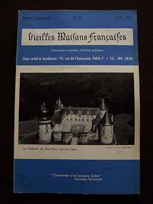 Revue Vieilles Maisons Françaises - N° 20 1964