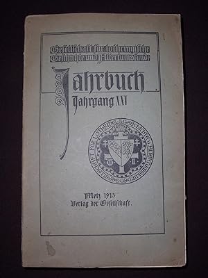 Jahrbuch der Gesellschaft für Lothringische Geschichte und Altertumskunde - Jahrgang XXV 1913