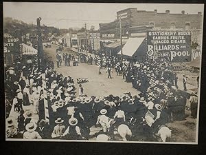 Original Photograph of a Territorial Williams Arizona Fourth of July Celebration With Staged Gunf...