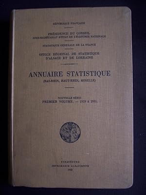 Annuaire statistique - Bas-Rhin, Haut-Rhin, Moselle