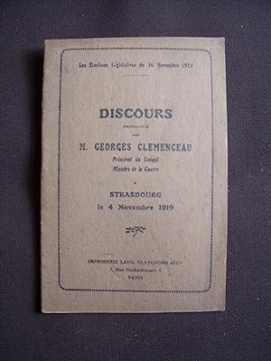 Discours prononcé par M. Georges Clémenceau