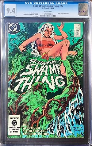 The SAGA of THE SWAMP THING No. 25 (June 1984) CGC Graded 9.4 (NM) - John Constantine Cameo