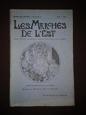 Les marches de l'Est - N°1 1912-1913