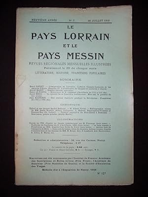 Le Pays lorrain et le Pays messin - N°7 1912