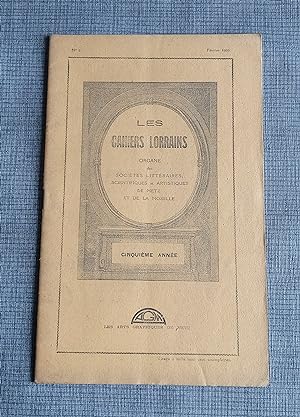 Les cahiers lorrains - N°2 1926