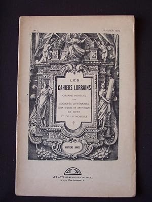 Les cahiers lorrains - N°1 1929