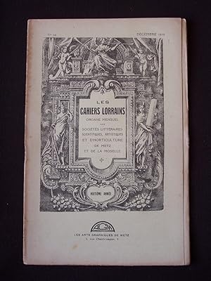 Les cahiers lorrains - N°10 1929