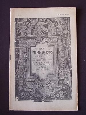 Les cahiers lorrains - N°10 1930