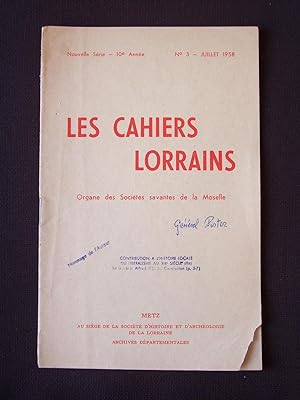 Les cahiers lorrains - N°3 1958