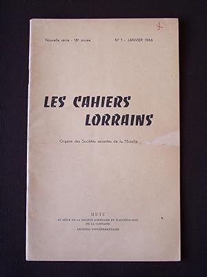 Les cahiers lorrains - N°1 1966