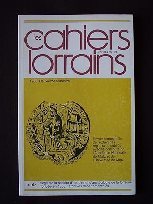 Les cahiers lorrains - N°2 1983
