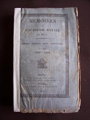 Mémoires de l'académie royale de Metz 1832-1833